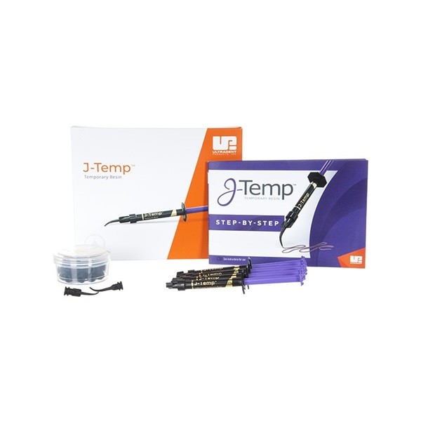 J-Temp Kit Resina Provisional 4 Jeringas de 1.2 ml