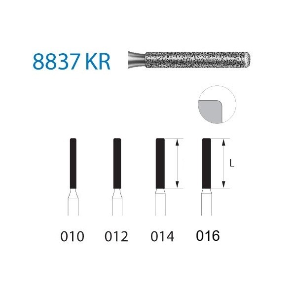 8837KR.314 Fresa Diamante Turbina 1 Unidad