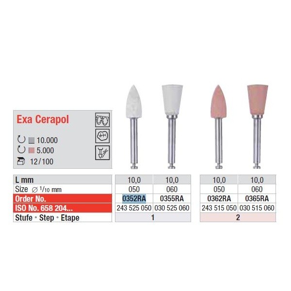 Exa Cerapol Pulidor de Cerámica 12 unidades