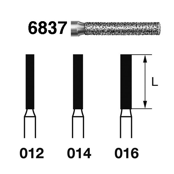 6837.314 Fresa Diamante Turbina 5 Uds