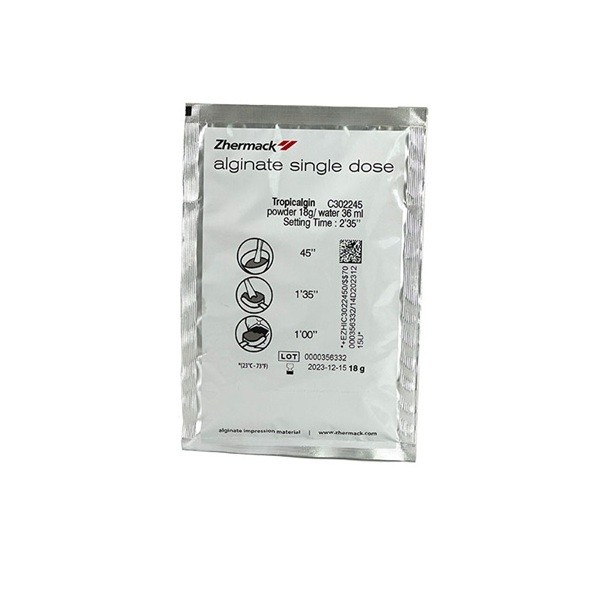 Tropicalgin Monodosis 18g Alginato Zhermack