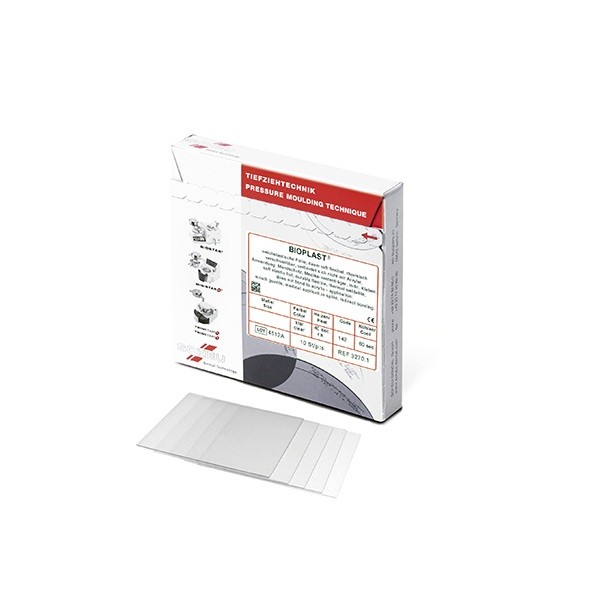 BIOPLAST planchas blandas elásticas cuadradas 1.0x125mm 10ud