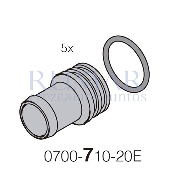 DürrConnect macho a 20mm (K), 5uds
