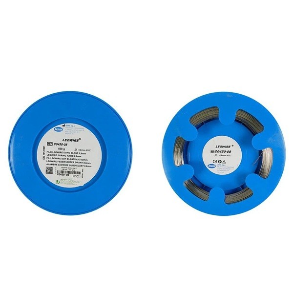 Alambre ortodoncia redondo duro elástico Leowire Leone 500g