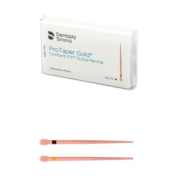 Gutapercha Pro Taper Gold Conform Fit Dentsply 60 uds - F4/F5