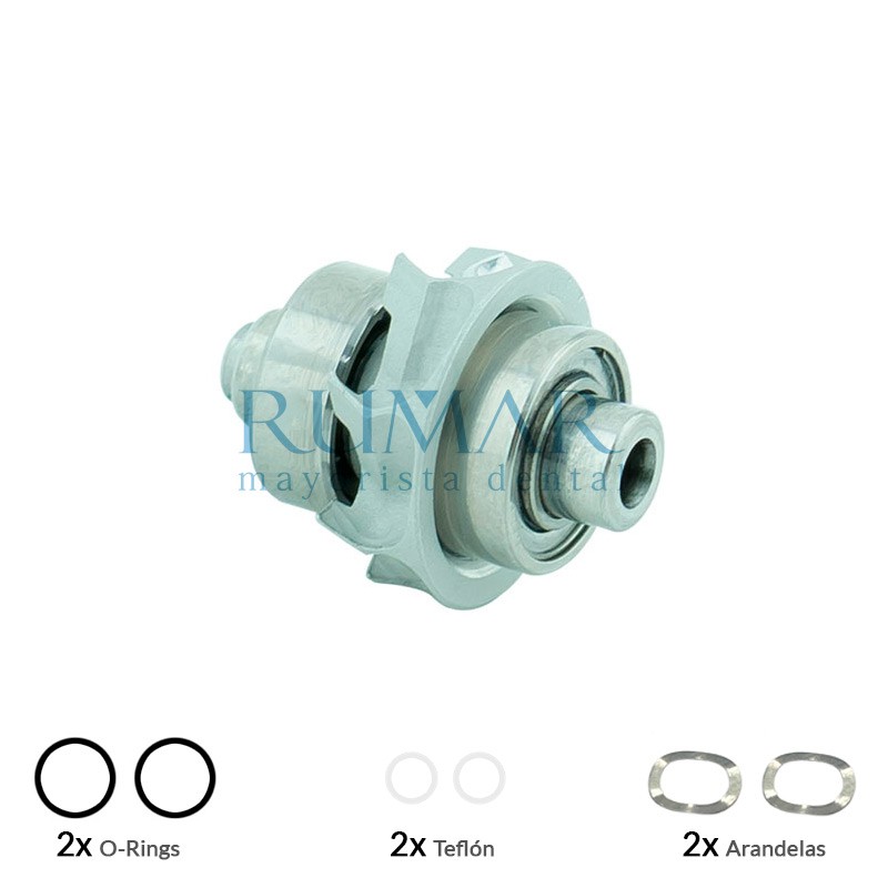 Rotor rm compatible con turbina Sirona T2 Mini (602.001< S / N < 702.000) y Sirona T3 Mini ( 602.001 < N / S < 702.000)