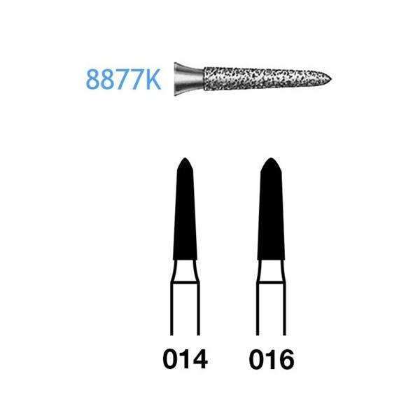 8877K.314 Fresa Turbina Diamante 1 Unidad