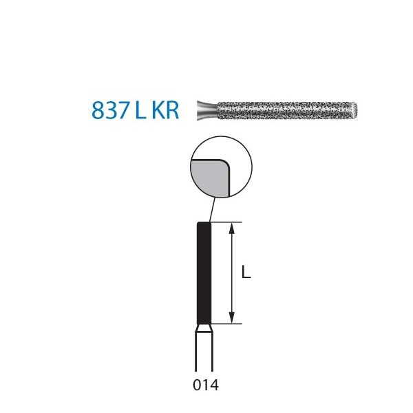 837LKR.314.014 Fresa Diamante Turbina 5 Uds