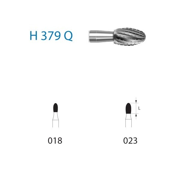 H379Q.314 Fresa Tungsteno Turbina 5 uds