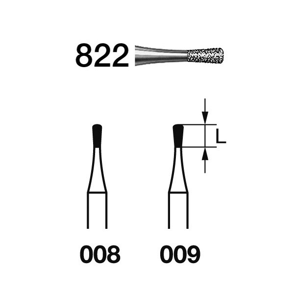 822.314 Fresa Diamante Turbina 5 Uds