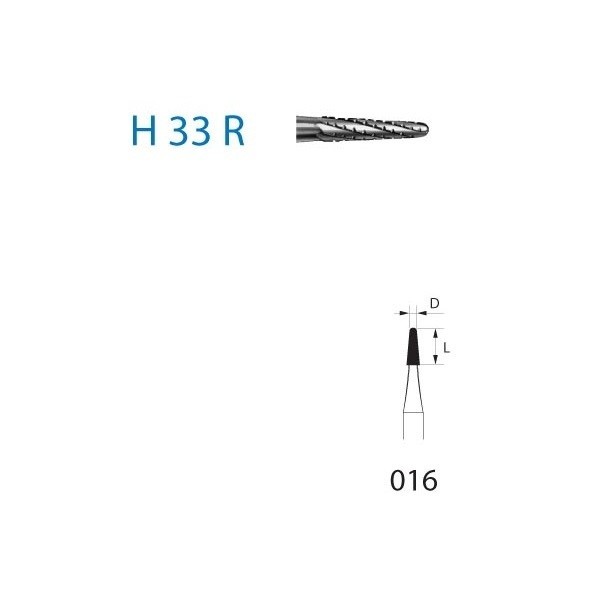 H33R.316.016 Fresa Tungsteno Turbina 1 Unidad