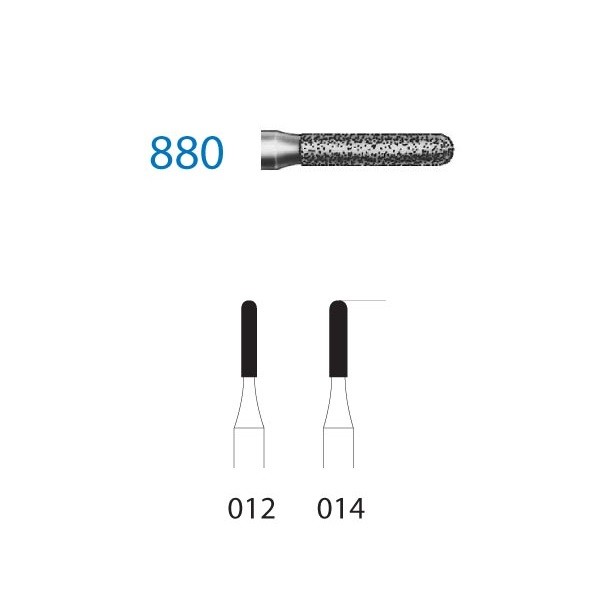 880.314 Fresa Turbina Diamante Komet 5 Uds