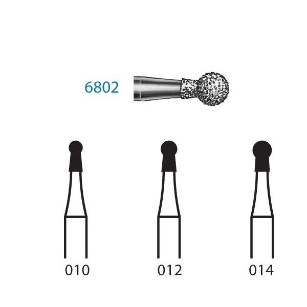 6802.314 Fresa Diamante Turbina 5 Uds