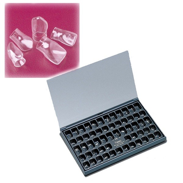 STFBK58 Coronas temporales transp Surtido ant y post - Frasaco