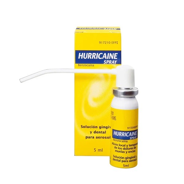 Hurricaine Spray 5 ml Anestésico local Benzocaína