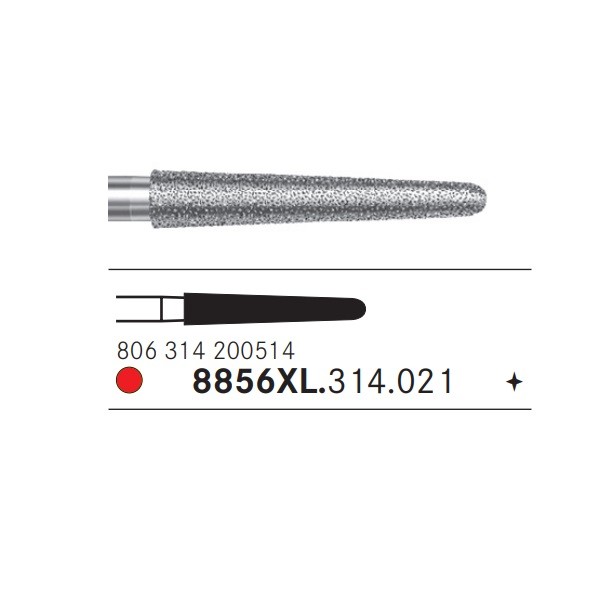 8856XL.314.021 Fresa Turbina Diamante 5 Uds