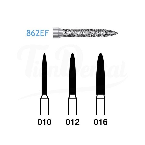 862EF.314 Fresa Diamante Turbina 5 Uds
