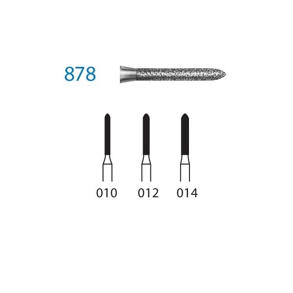 878.314 Fresa Turbina Diamante 5 Uds