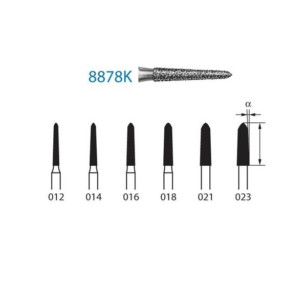 8878K.314 Fresa Diamante Turbina 1 Unidad