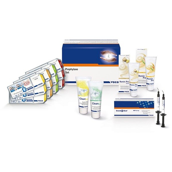 Set Profilaxis VOCO Cleanjoy + Remin Pro + Profluorid Varnish + Grandio Seal