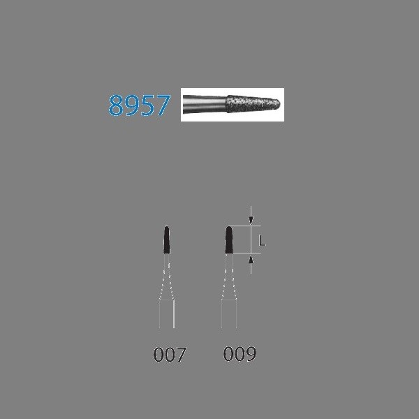 8957.314 Fresa Diamante Turbina 5 Uds