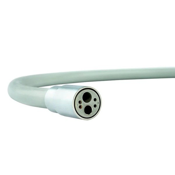 Manguera turbina TKD con luz, 6 orificios, open end, 160cm, gris claro