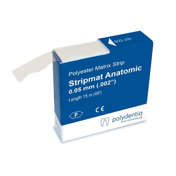 Stripmat Anatómica Banda Matriz Transparente Polydentia 15 m