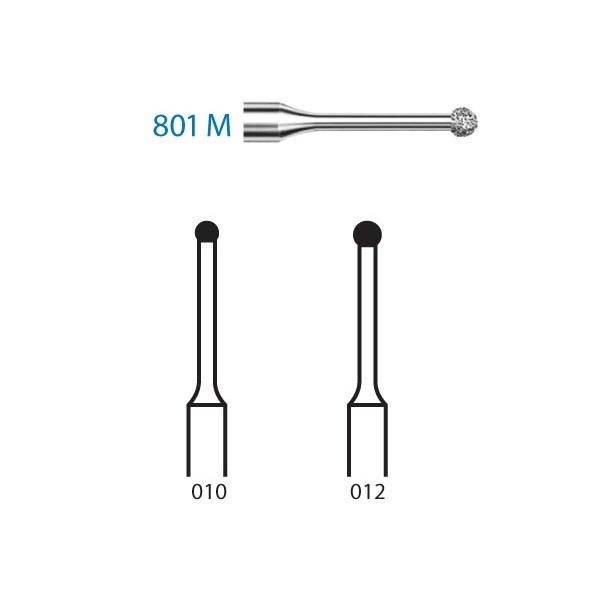 801M.314 Fresa Diamante Turbina 5 Uds