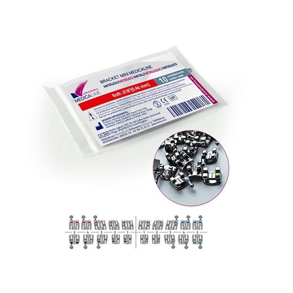 Bracket metálico MBT Mini Medicaline 0.22" 10 Uds