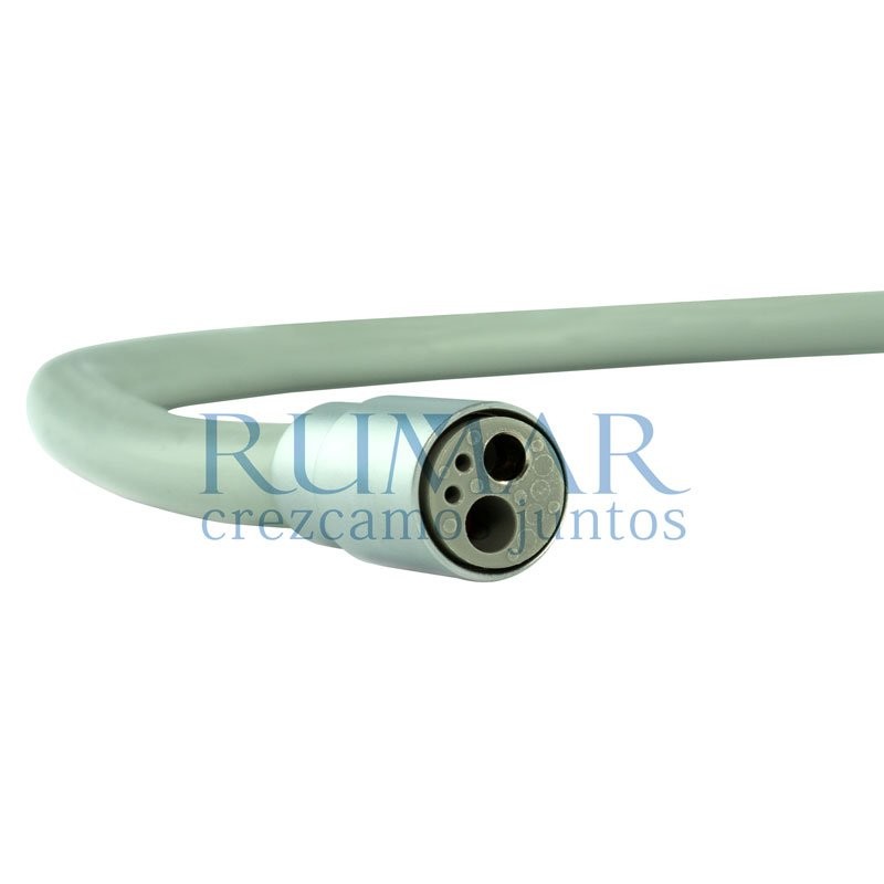 Manguera turbina TKD sin luz, 4 orificios, open end, 160cm, gris oscuro