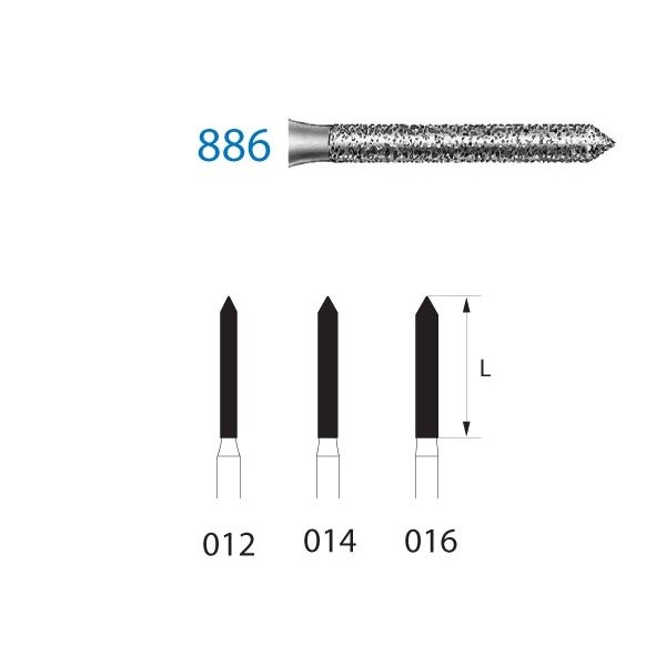 886.314 Fresa Diamante Turbina 5 Uds