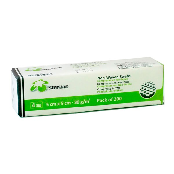 Gasas Algodón No Estéril 200 uds