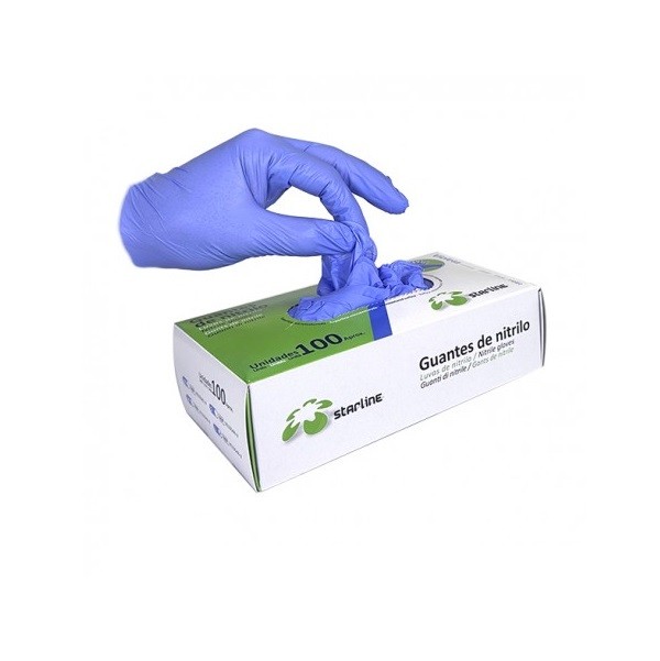 Guantes de nitrilo Violeta Starline 100uds