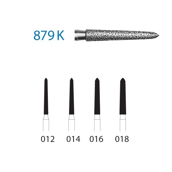 879K.314 Fresa Diamante Turbina 5 Uds