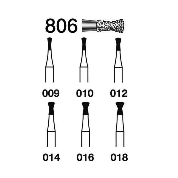 806.314 Fresa Diamante Turbina 5 Uds