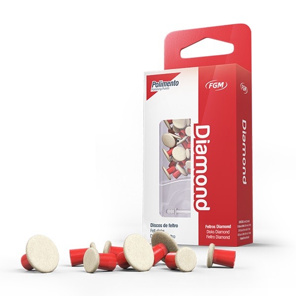 Diamond Discos de Fieltro para pulido 8/12 mm 24 ud