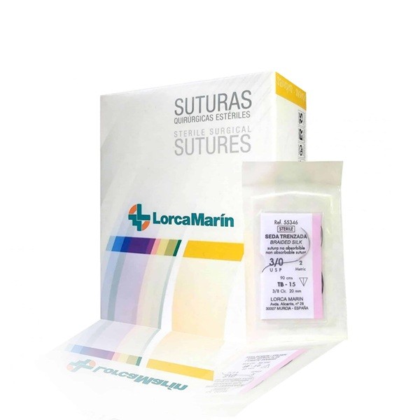 Sutura de Seda TC-10  50uds