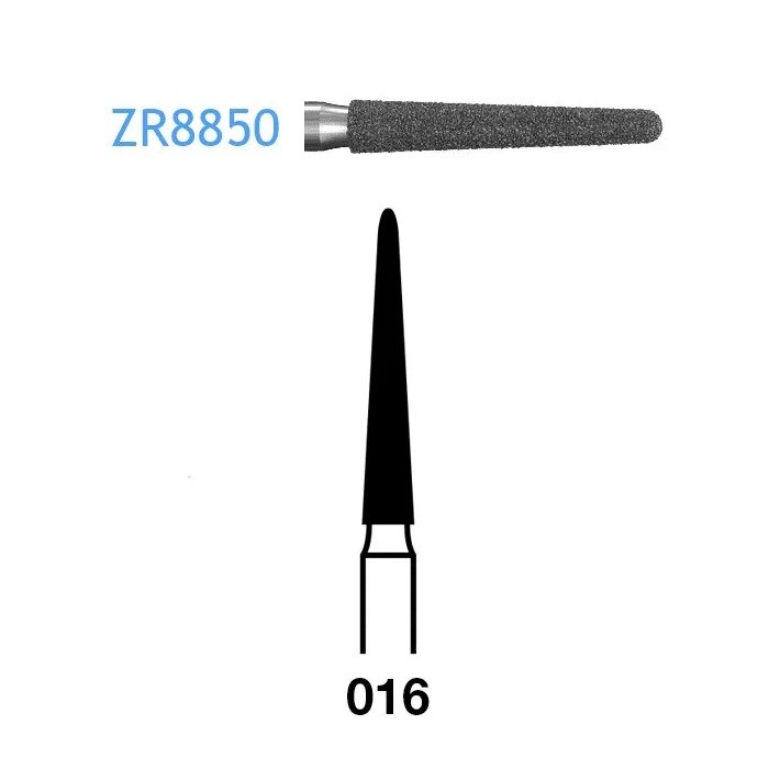 ZR8850.314.016 Fresa Turbina Diamante para Circonio Komet 1 Unidad