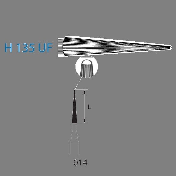 H135UF.314.014 Fresa Tungsteno Turbina 5 uds