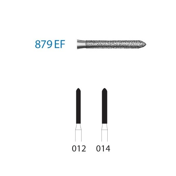 879EF.314 Fresa Turbina Diamante 5 Uds