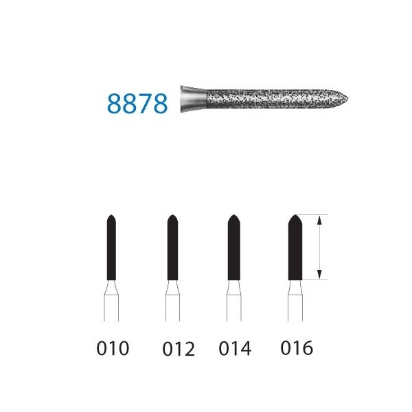 8878.314 Fresa Turbina Diamante 5 Uds