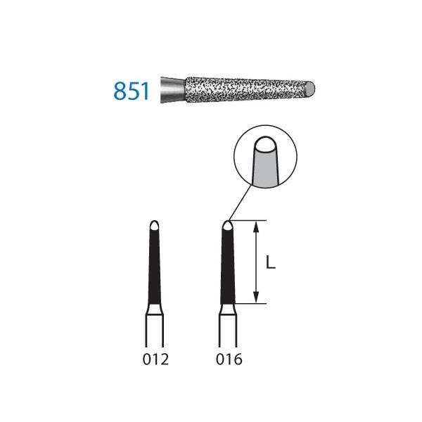 851.314 Fresa Diamante Turbina 1 Unidad