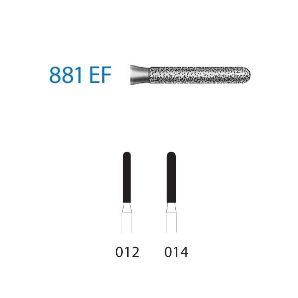 881EF.314 Fresa Turbina Diamante Komet 5 Uds