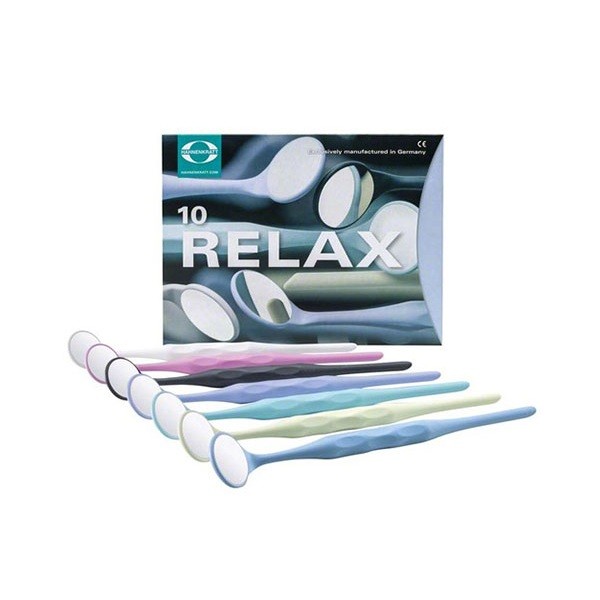 Relax FS Rhodium Espejos Dentales Nº 5  10 uds