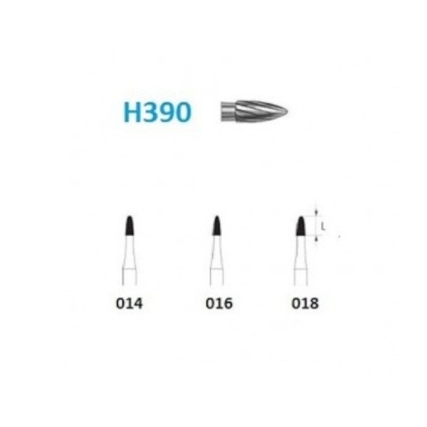 H390.314 Fresa Tungsteno Turbina 12 Filos 1 Unidad