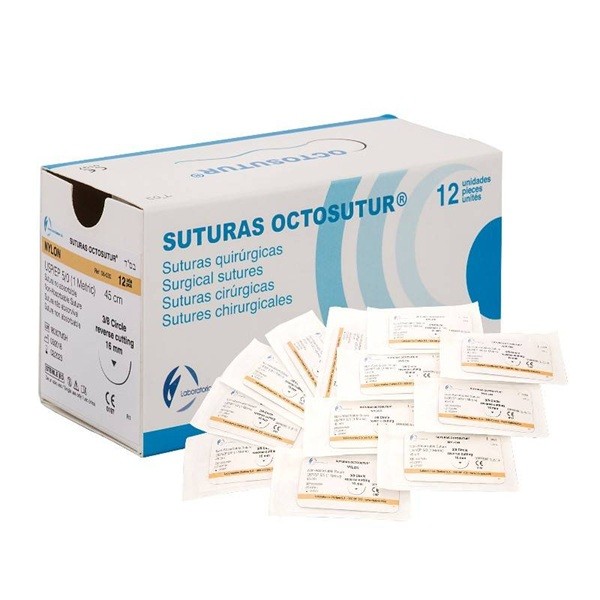 Octosutur Sutura de Seda 12 uds