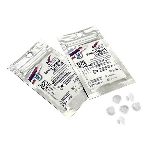 Botón lingual Cerámico Medicaline 10 unidades