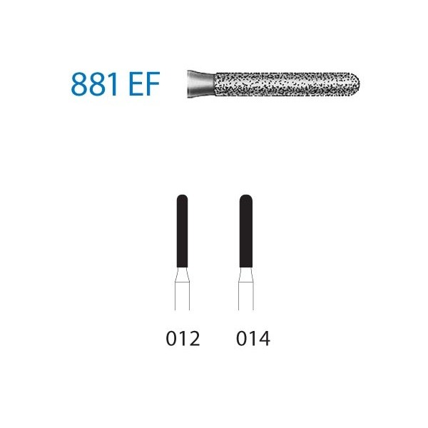 881EF.314 Fresa Turbina Diamante Komet 5 Uds