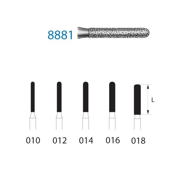 8881.314 Fresa Turbina Diamante Komet 1 Unidad