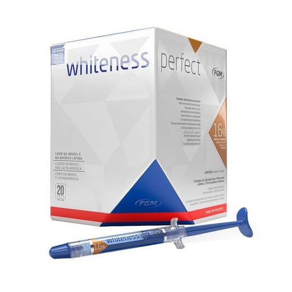 Blanqueamiento Whiteness Perfect  Peróxido Carbamida 16% jer 5 x 3 g